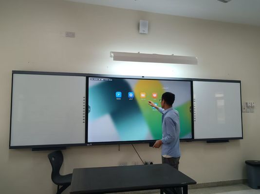 Tableaux blancs interactifs numériques tout-en-un de 98 pouces, tableaux latéraux avec tableaux intelligents pour l'école