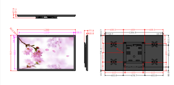 Améliorez l'expérience visuelle avec le totem numérique à angle de vision de 170 degrés, moniteur mural 32 43 49 55 pouces, lecteur de publicité multimédia
