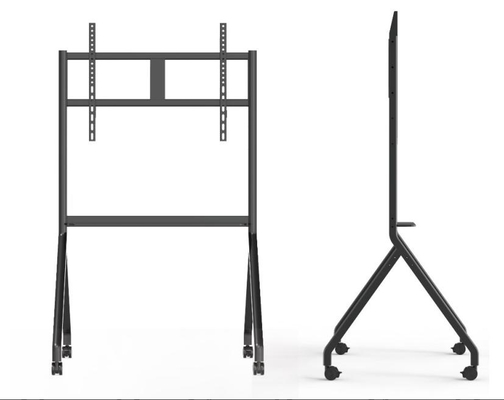 Supports TV mobiles de bonne qualité pour tableaux blancs interactifs, adaptés aux téléviseurs intelligents de 55/65/75/86 pouces, chariot mobile