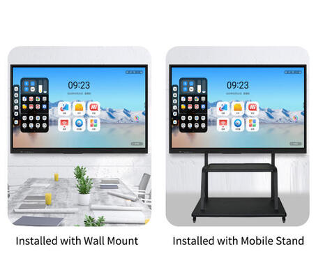 Tableau blanc interactif iBoard de 75 pouces, écran plat intelligent certifié EDLA