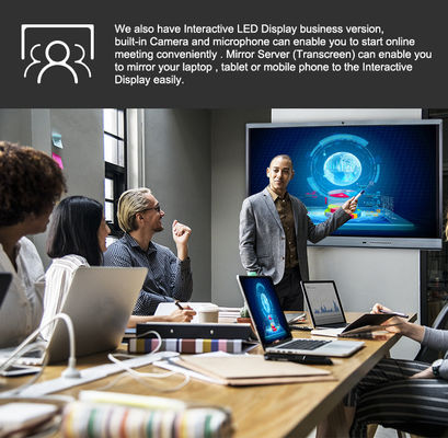 Fabricant d'origine de haute qualité Moniteur IBoard à écran tactile Interactif Panneau plat Interactif Tableau d'enseignement numérique Tableau intelligent Écran d'affichage interactif pour l'enseignement scolaire
