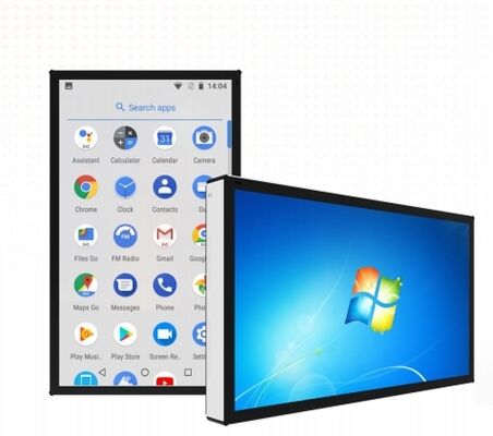Le kiosque d'écran tactile 55 pouces Android Standee IR PCAP gagnent le PC pour le message publicitaire de bureau de supermarché