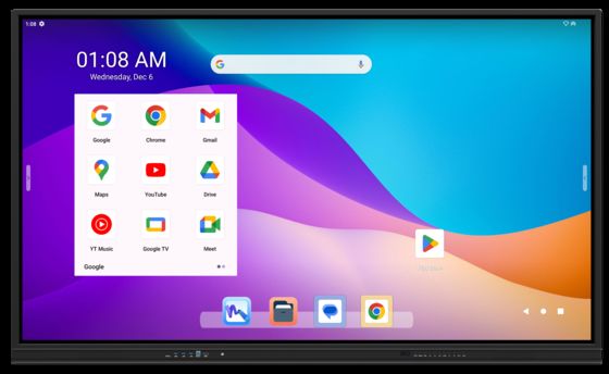 86 Inch iBoard Interactive Whiteboard Google EDLA Certified For Classroom and Conference