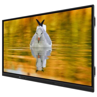 Tableau blanc interactif LED avec Android 14, technologie tactile infrarouge ultra-fine et caméra/micro en option pour les écoles et les réunions