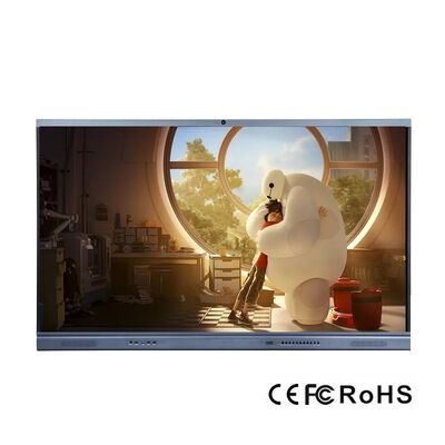 Mode d'écriture doigt ou tout objet opaque Moniteur interactif équipé de 4 Go ou 8 Go de RAM permettant une réponse tactile fluide et un flux de travail pour l'enseignement scolaire tableau blanc interactif