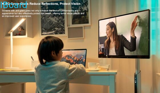 Tableau interactif sans fil de 32 pouces avec caméra intégrée et téléviseur portable à écran intelligent