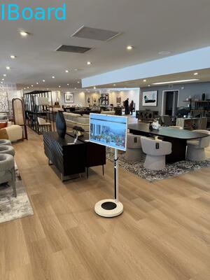 Tableau interactif sans fil de 32 pouces avec caméra intégrée et téléviseur portable à écran intelligent