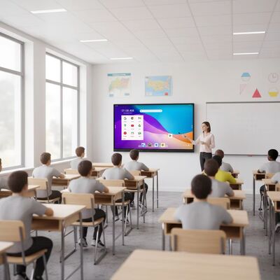 Tableau blanc interactif infrarouge 75" Rencontre d'affaires
