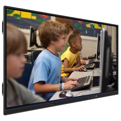 VESA Standard Wall Mount Interactive Flat Panel avec verre trempé de 4 mm et microphone à 6 rangées intégré pour une grande réactivité