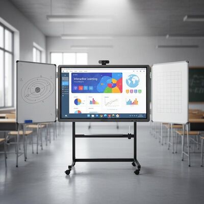 Écran IBoard 4K 75 pouces avec tableaux Vert Noir Blanc Android PC Pliable pour l'éducation