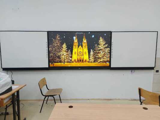 Tableau blanc numérique de 75 pouces Tableaux verts pour IFPD Tableau noir LCD interconnecté