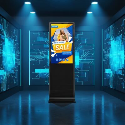 Signage numérique alimenté par Internet GPRS avec mémoire 8g et CMS basé sur le cloud fournissant une gestion de contenu et des affichages interactifs