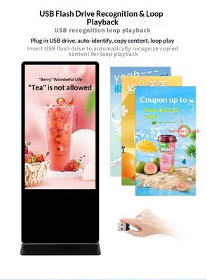 Viewing Angle Greater Than 178 Degrees Digital Signage Offering Visibility From Minus 20 To 60 Degrees Celsius Perfect For Restaurants And Cafes