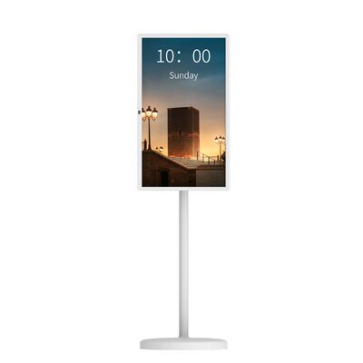 24,5 bureau d'affichage mobile de moniteur tactile de réunion vidéo de pouce 8GB RAM et position de plancher