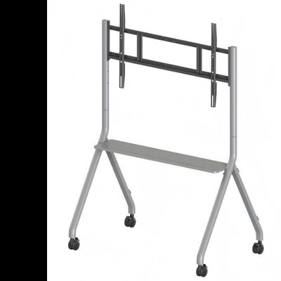 Chariot de télévision mobile avec support mobile pour écrans interactifs Smart TV adapté à la taille de 65 à 86 pouces