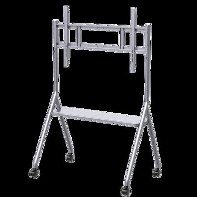 Chariot de télévision mobile avec support mobile pour écrans interactifs Smart TV adapté à la taille de 65 à 86 pouces