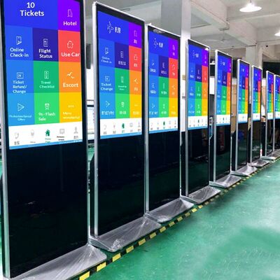 iBoard Écran Publicitaire Intelligent d'Intérieur LCD Tactile sur Pied Vertical de 43 Pouces, Lecteur d'Affichage Numérique