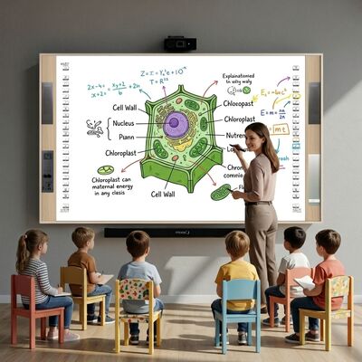 Le tableau blanc interactif Iboard prend en charge jusqu'à 20 points de contact, raccourcis clavier double face permettant la communication