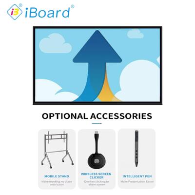 Panneau plat interactif de 98 pouces Système infrarouge tactile multi-touch Utilisation avec OPS ou ordinateur externe