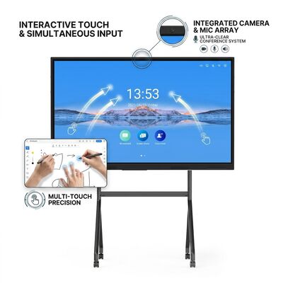 Iboard LCD Smart Board écran tactile interactif de 75 pouces pour salle de classe avec suite logicielle éducative