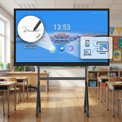 Iboard LCD Smart Board écran tactile interactif de 75 pouces pour salle de classe avec suite logicielle éducative