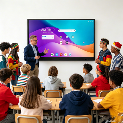 iBoard Google EDLA certifié Android 16 Affichage interactif Plateforme intelligente pour la conférence sur l'éducation