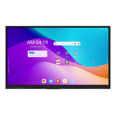 75 pouces Google EDLA certifié Android 16 Affichage interactif pour les réunions scolaires