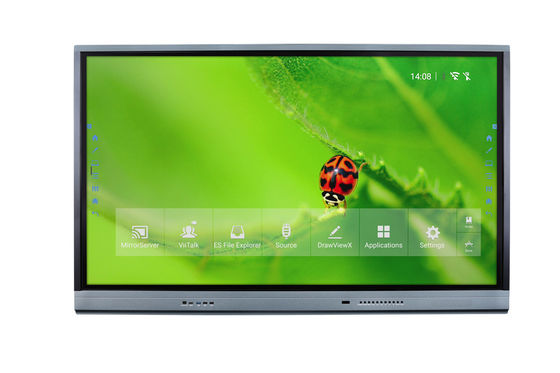 75" affichage interactif de contact de panneau d'affichage à cristaux liquides Smart du tableau blanc 4K d'écran tactile