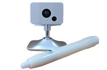 Un stylo portable interactif sur tableau blanc sensible au toucher, un dispositif interactif sur un tableau blanc normal ou une surface plane pour l'école
