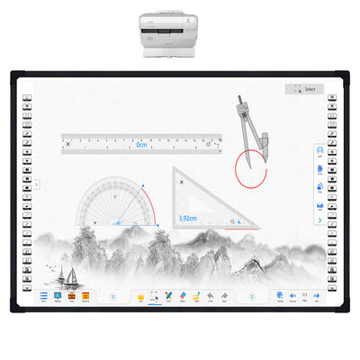 Tableau blanc interactif optique électronique DTV avec 2 points tactiles et carte intelligente de résolution 32768 x 32768