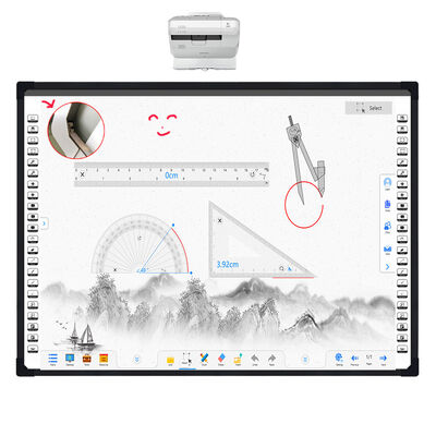 Tableau blanc interactif optique électronique DTV avec 2 points tactiles et carte intelligente de résolution 32768 x 32768