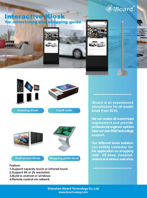 Moniteur de publicité numérique au sol avec 10 points tactiles capacitifs, surveillance en temps réel et tableau de bord basé sur le Web pour une signalisation interactive