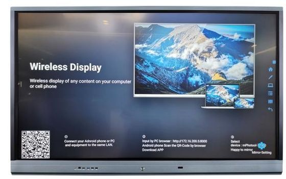 65" écran tactile futé fixé au mur de inscription multi de tableau blanc interactif futé de technologie