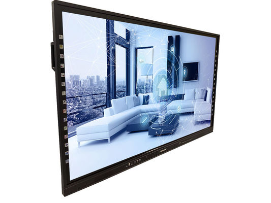 Les écrans tactiles intelligents de 86 pouces, moniteur interactif du contact 4k DACTYLOGRAPHIENT le port de C