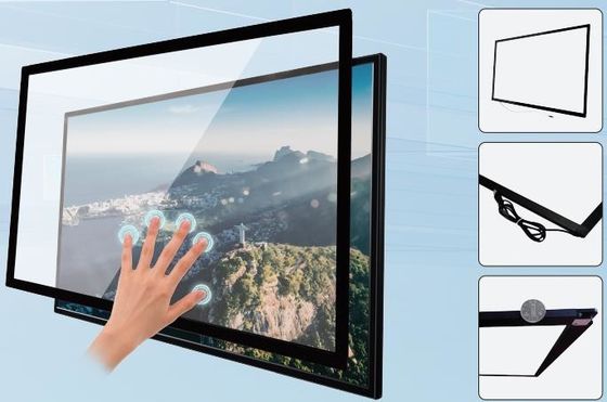 L'écran tactile interactif de vue de contact de 32 IR a recouvert la taille adaptée aux besoins du client 22~300 par pouces