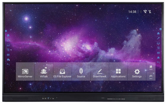 Mise à niveau du système Moniteur interactif à écran tactile avec mise à niveau à distance sur le réseau Internet et fonction d'affichage de rétroéclairage LED