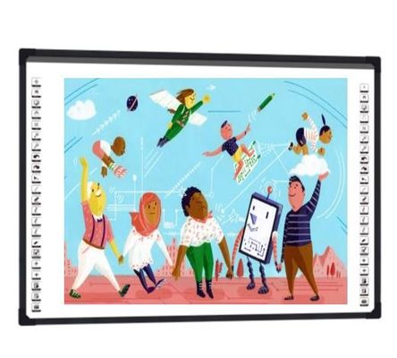Conseil futé éducatif de tableau blanc interactif optique de 92 pouces avec le tableau blanc de salle de classe de 4 caméras