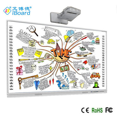 Touche infrarouge interactif sur tableau blanc de 82 pouces pour bureau / école