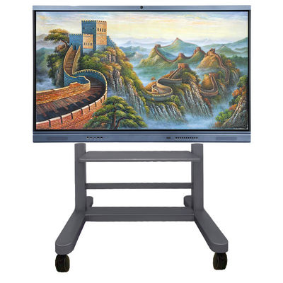 40 kilogrammes de tableau blanc de support d'écran plat de chariot de roulettes muettes interactives d'ascenseur de support mobile du chariot TV