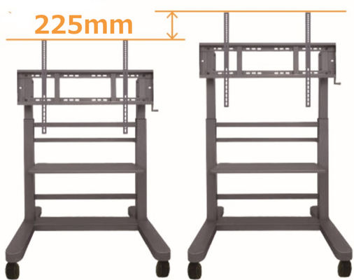 Haute qualité 40Kgs tableau blanc interactif support écran plat chariot ascenseur muet roulettes