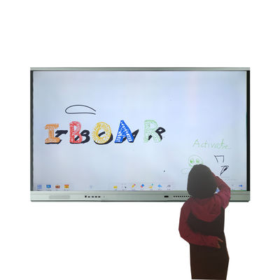 3840*2160 Tableau d'enseignement LCD 5ms Tableau tactile interactif Windows Linux Infrarouge Pour l'enseignement professionnel ou scolaire