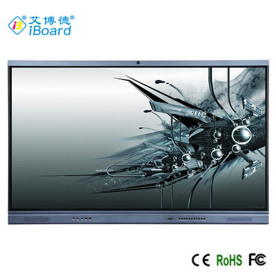 Tableau intelligent interactif IR LED, écran plat interactif de 75 '' pour caméra éducative en option