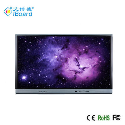 Panel plat interactif de 86 pouces en aluminium monté sur le mur, Android 13, 4+32G, 3840 x 2160