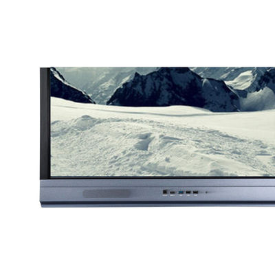TFT LED 75" moniteur interactif d'écran tactile Android 11 avec le PC d'AIO, IR technique, construit en Camara