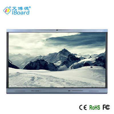 TFT LED 75" moniteur interactif d'écran tactile Android 11 avec le PC d'AIO, IR technique, construit en Camara
