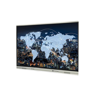 Tableau blanc interactif 1651x929mm, Android8.0 d'écran tactile de 75 pouces, noir et argenté