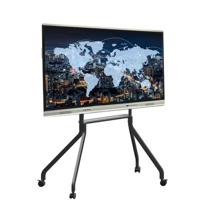 Tableau blanc interactif 1651x929mm, Android8.0 d'écran tactile de 75 pouces, noir et argenté