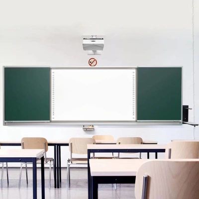 Écran tactile interactif à écran blanc infrarouge de 96 pouces Smart TV avec projecteur pour réunion ou enseignement