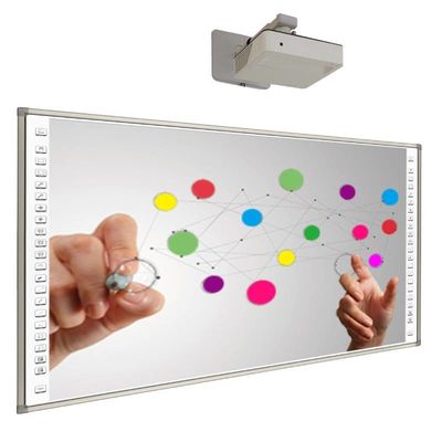 Tableau numérique intelligent infrarouge 98 pouces écran tactile tableau blanc interactif avec projecteur pour la salle de classe
