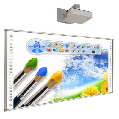 Tableau blanc interactif infrarouge de 84 pouces fixé au mur pour l'enseignement